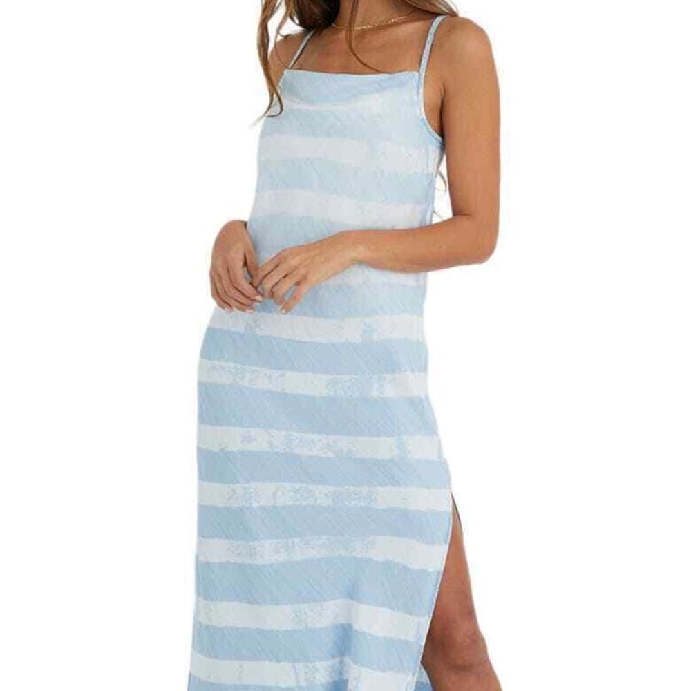 Bella Dahl Stripe Bias Cut Maxi Slipdress